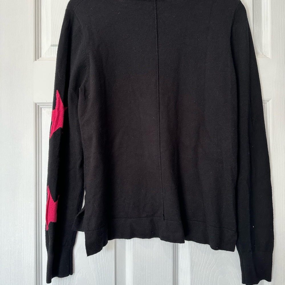 THML Black Sweater with Pink and White Stars - Picture 4 of 12